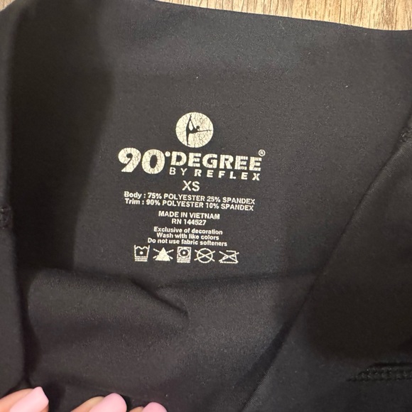 90 Degree By Reflex Women’s Black Yoga Pants Size XS - Picture 3 of 3